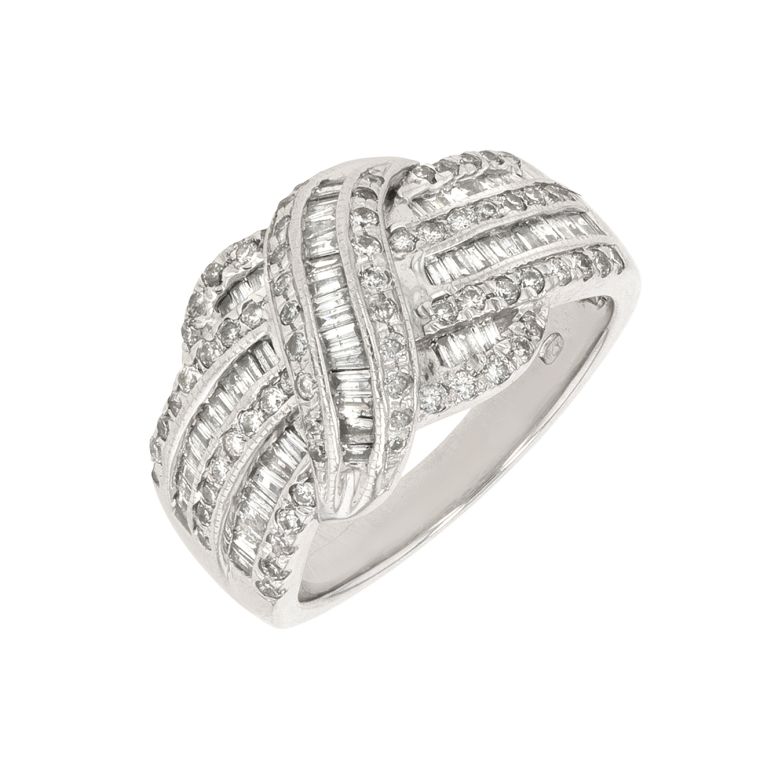 Bague diamants 0.92 carat or blanc 8.69g Comme neuf -  reconditionné disponible sur Gemme Les Bijoux
